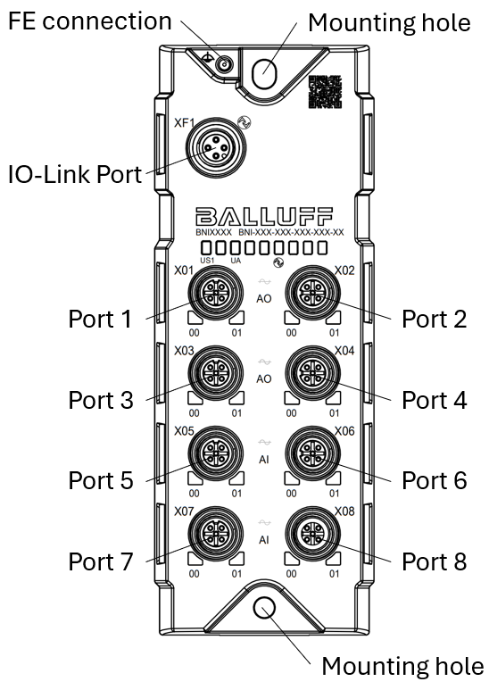 Technical sketch of the product