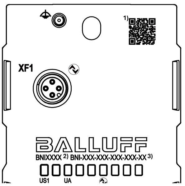 Line drawing of the product