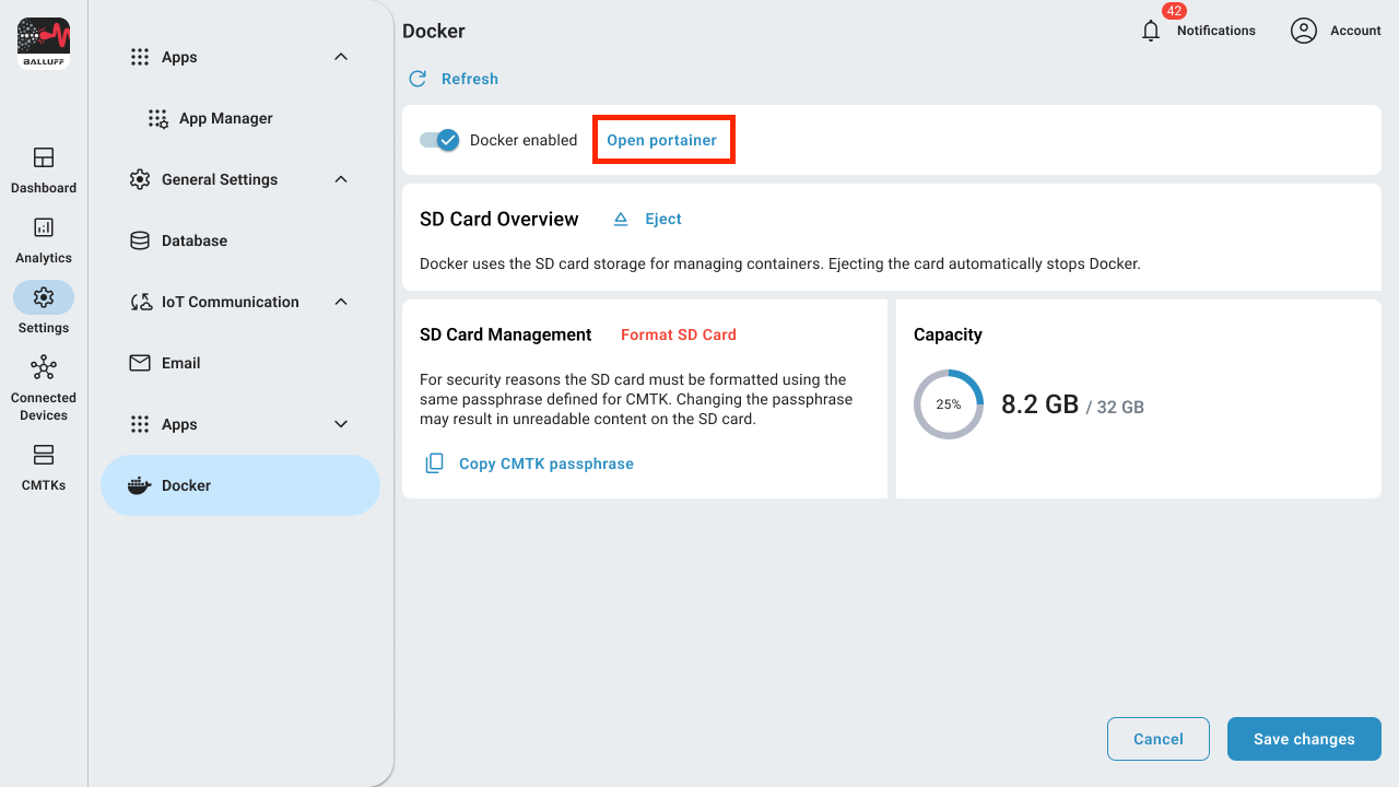 Docker Settings