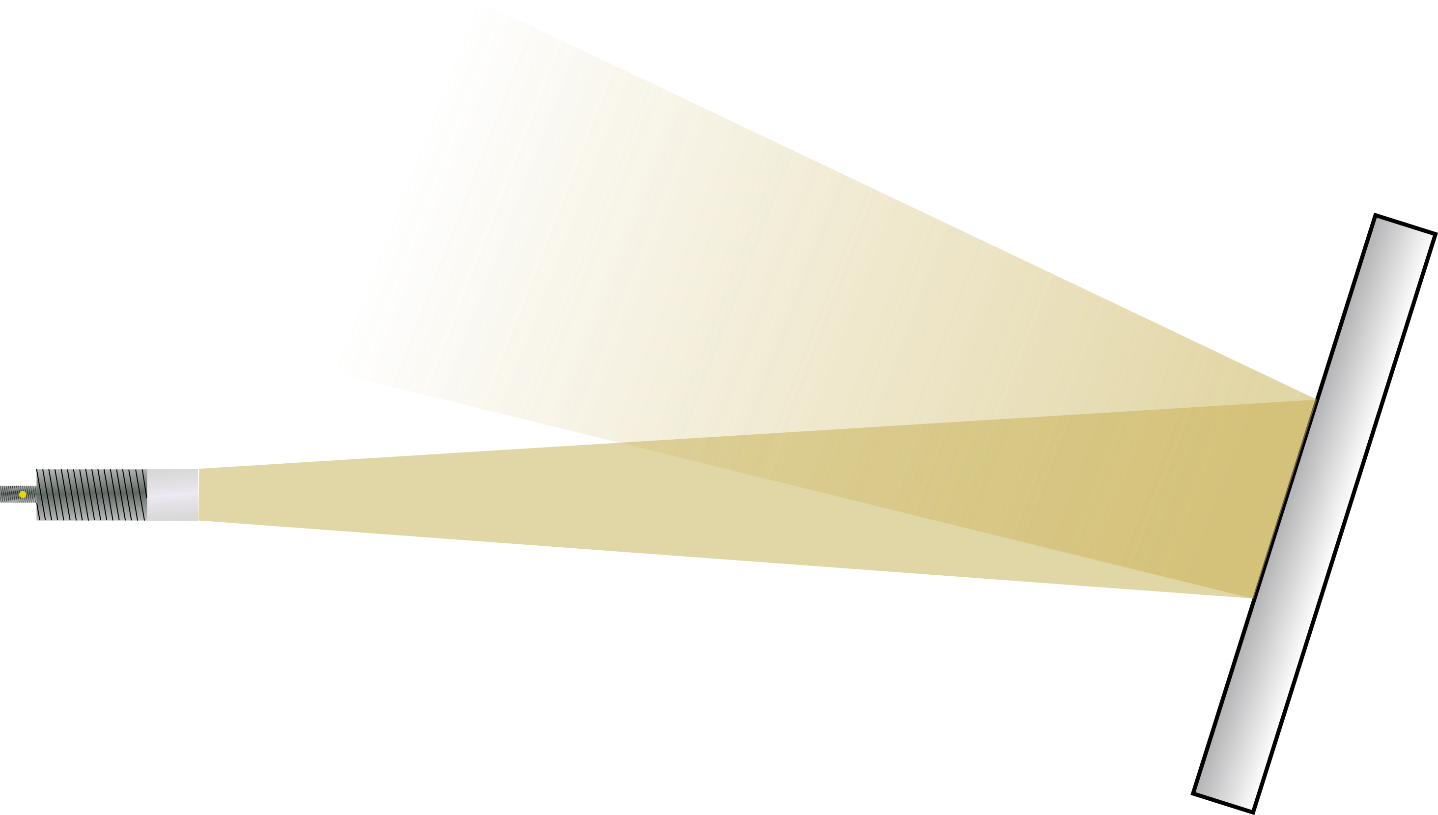 Tilted planar target – Propagation of radar waves (schematic)