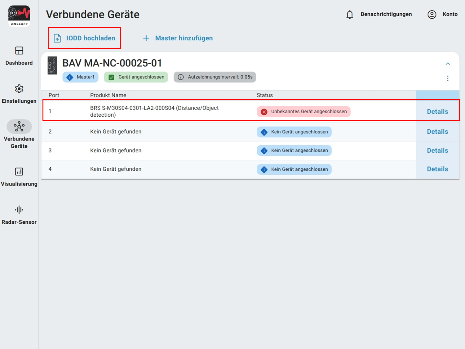 CMTK unbekanntes Device