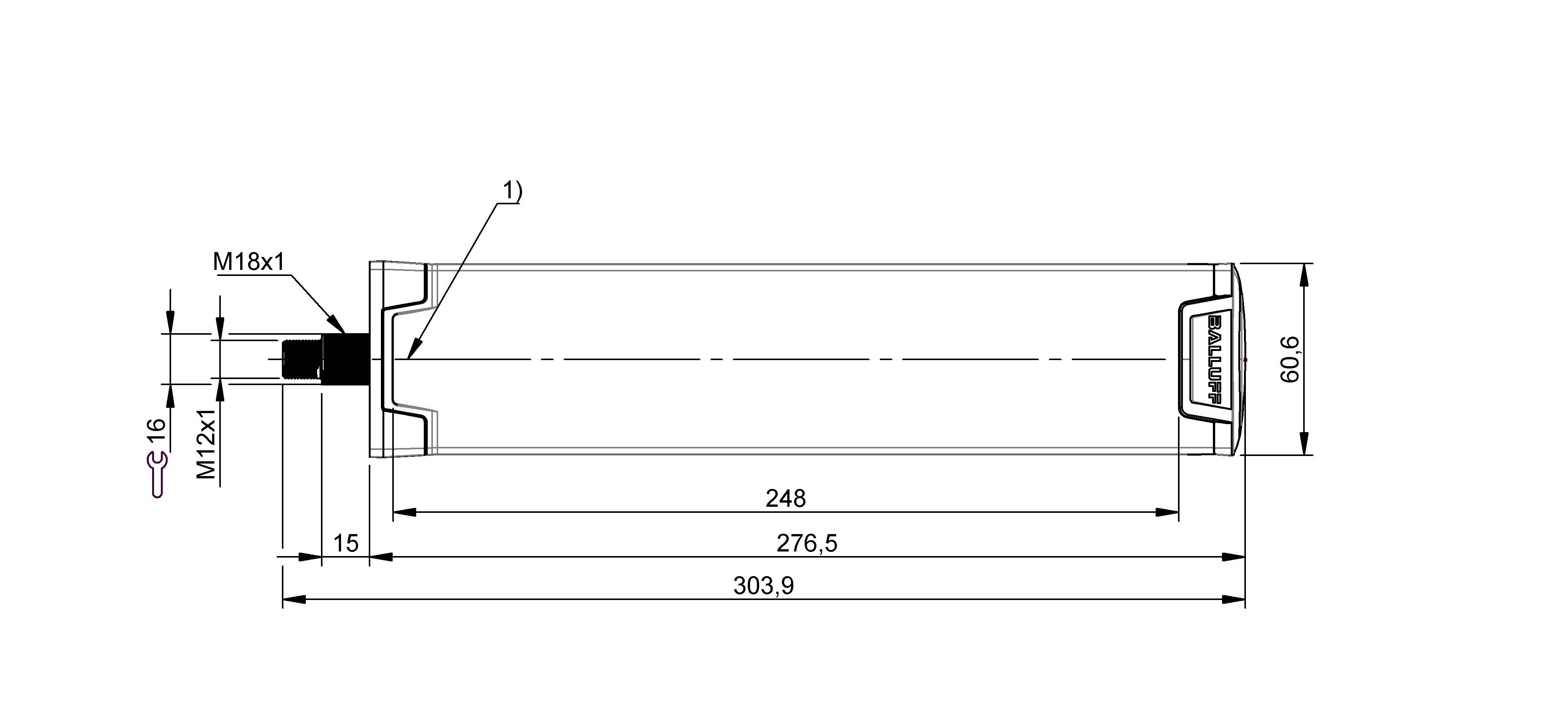 Technical sketch of the product