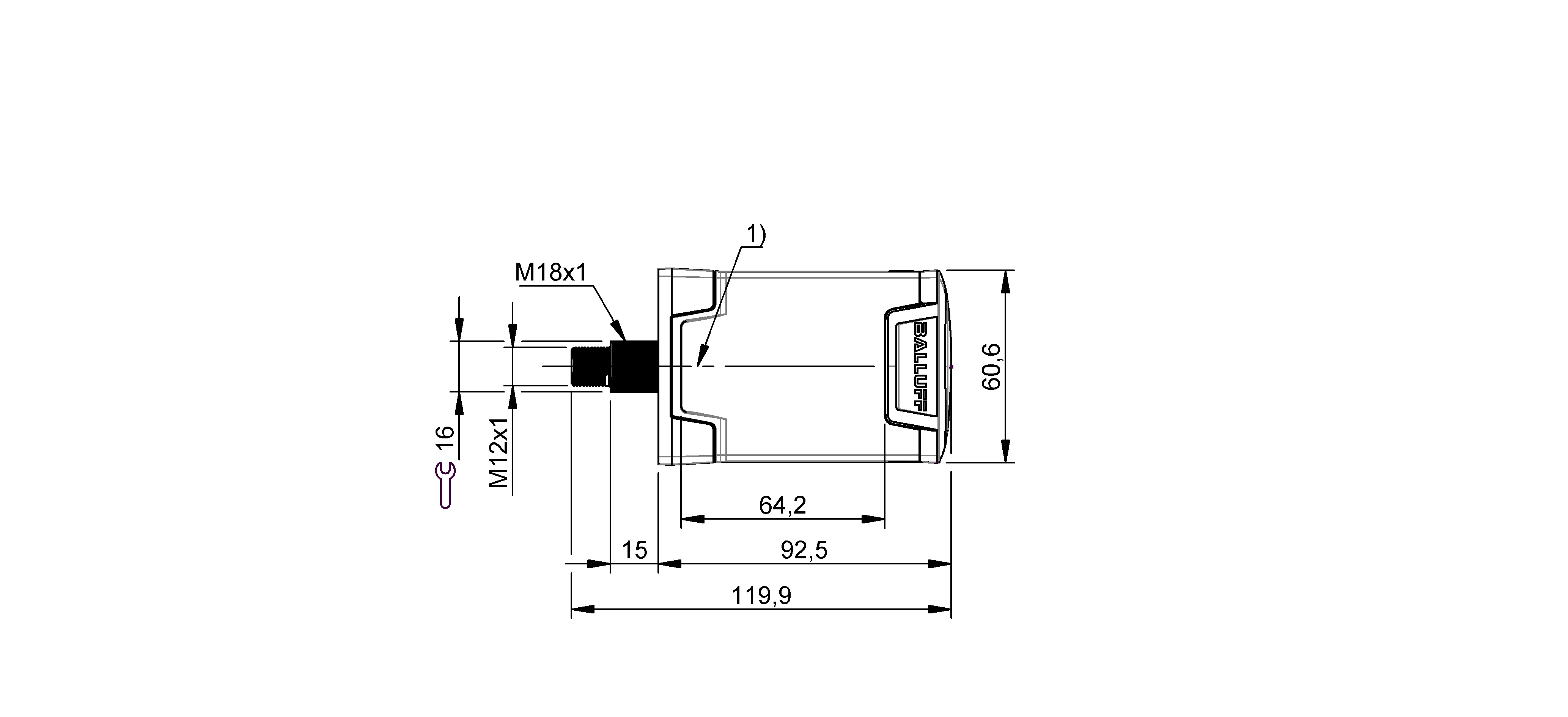 Technical sketch of the product